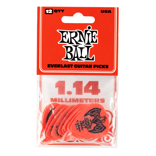 Ernie Ball Everlast Pick 1.14mm Red, 12 Pack