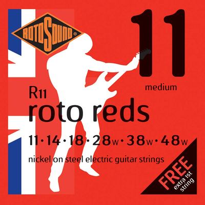 Rotosound Roto Reds electric string set, nickel wound, 11-48