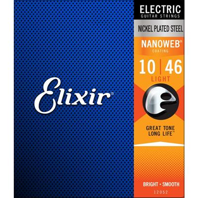 Elixir Nanoweb Nickel Wound Electric Guitar String Set 10 46