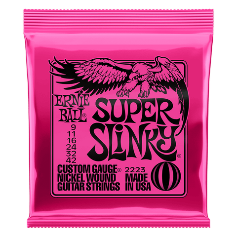 Ernie Ball Super Slinky Electric String Set, 9-42